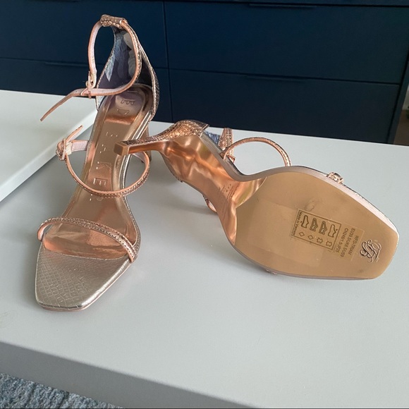 TED BAKER LONDON Leather Sandals, US 9 (EUR 39.5), Rose Gold, NEW with Tag, $199 - Picture 3 of 4